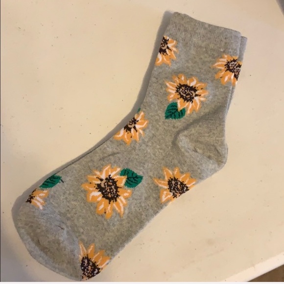 BOGO! Sunflower Socks Super Soft Boho Hippy Retro - Picture 5 of 8